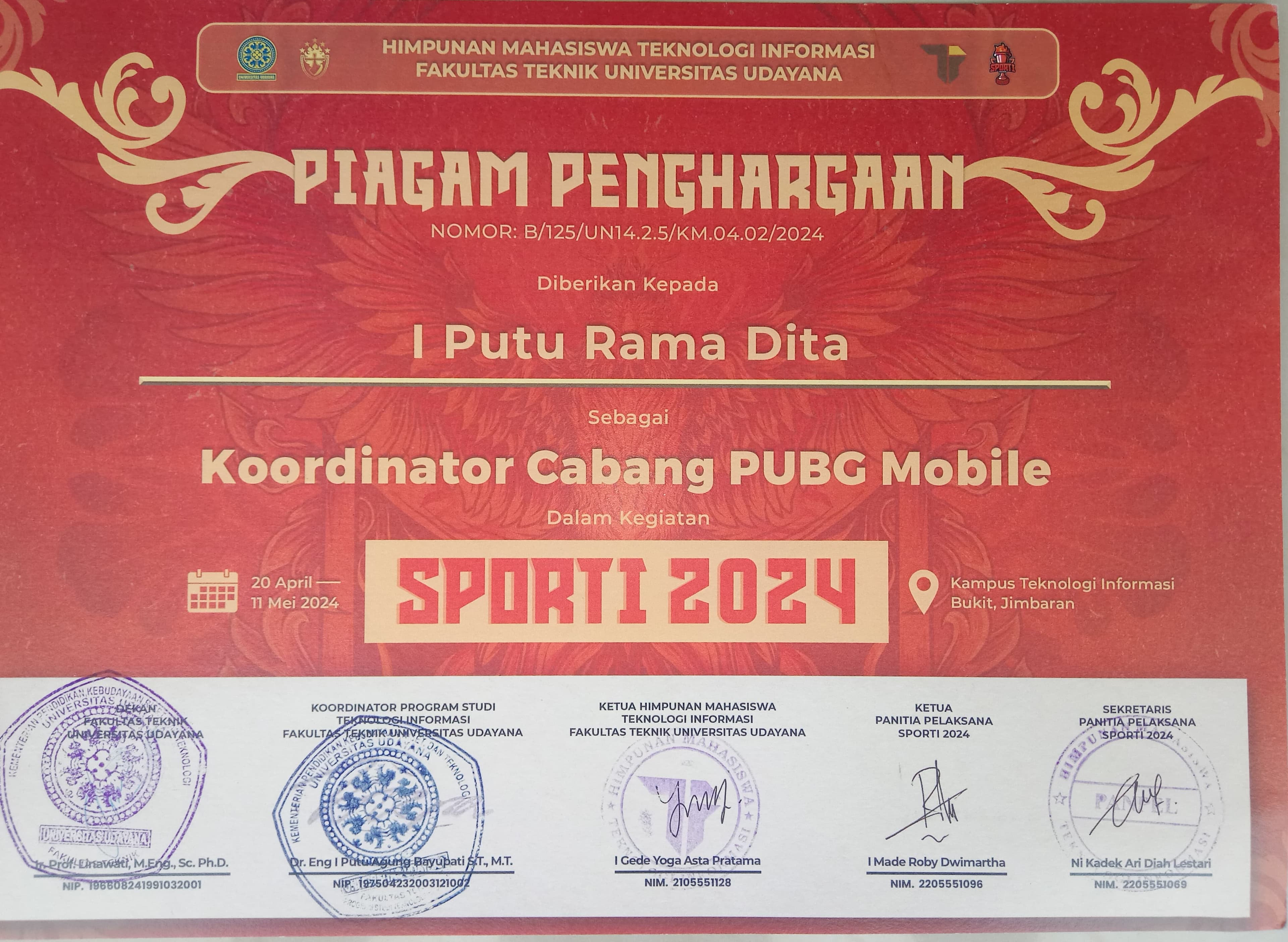 PUBG Mobile Competition Branch Coordinator